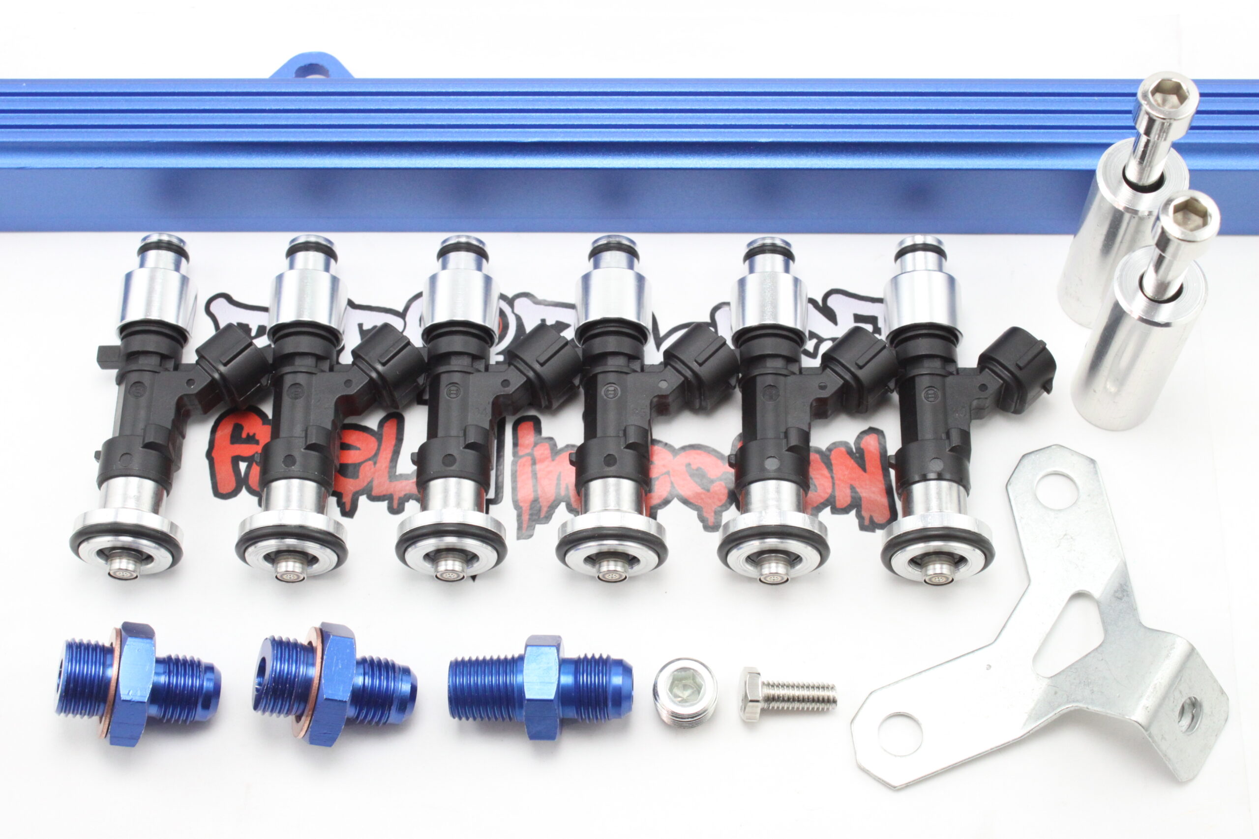 2JZGTE Top Feed Fuel Rail Conversion kit WITH BOSCH 720cc Fuel