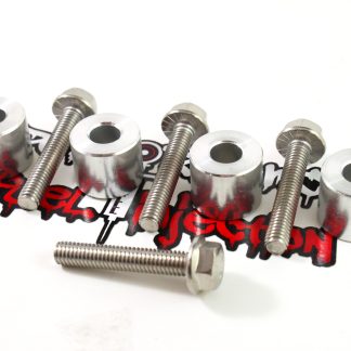 PFi Billet Fuel Rail Spacer kit for GM LS3 intake using LS2 (48mm) length injectors
