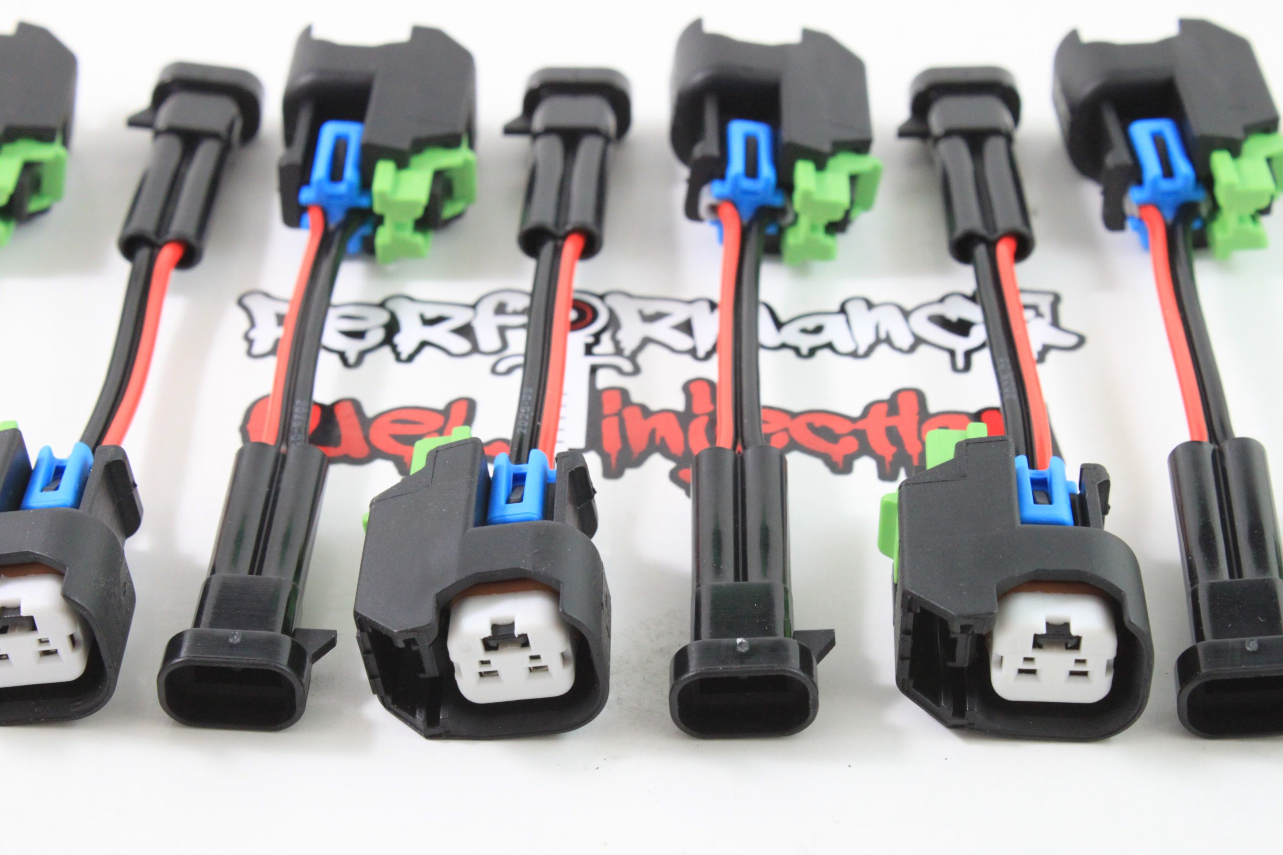 USCAR EV6 / EV14 injector to GM Mini Delphi Multec 2 injector harness electrical adapters 4.8L 5.3L 6.0L - Image 2