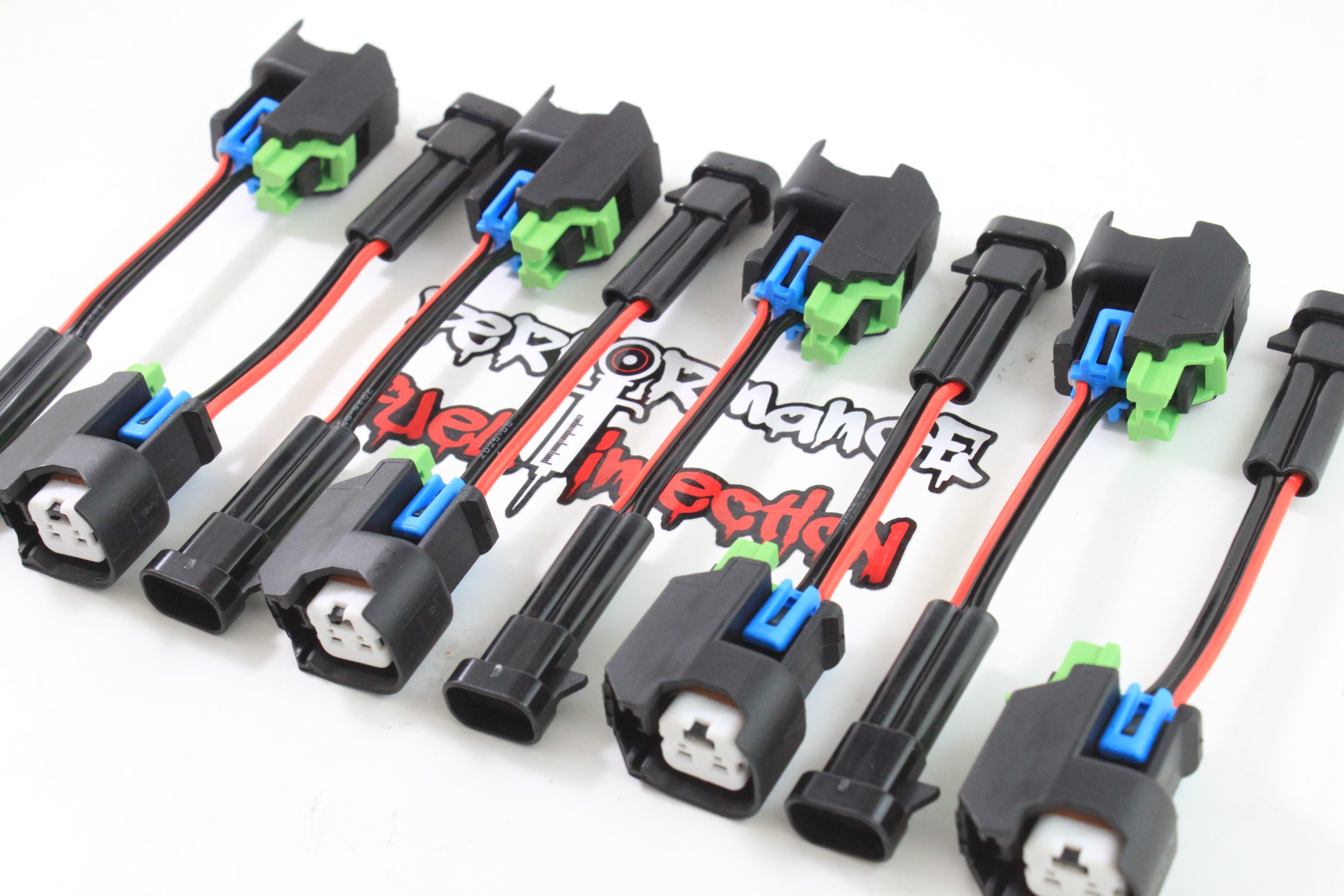 USCAR EV6 / EV14 injector to GM Mini Delphi Multec 2 injector harness electrical adapters 4.8L 5.3L 6.0L