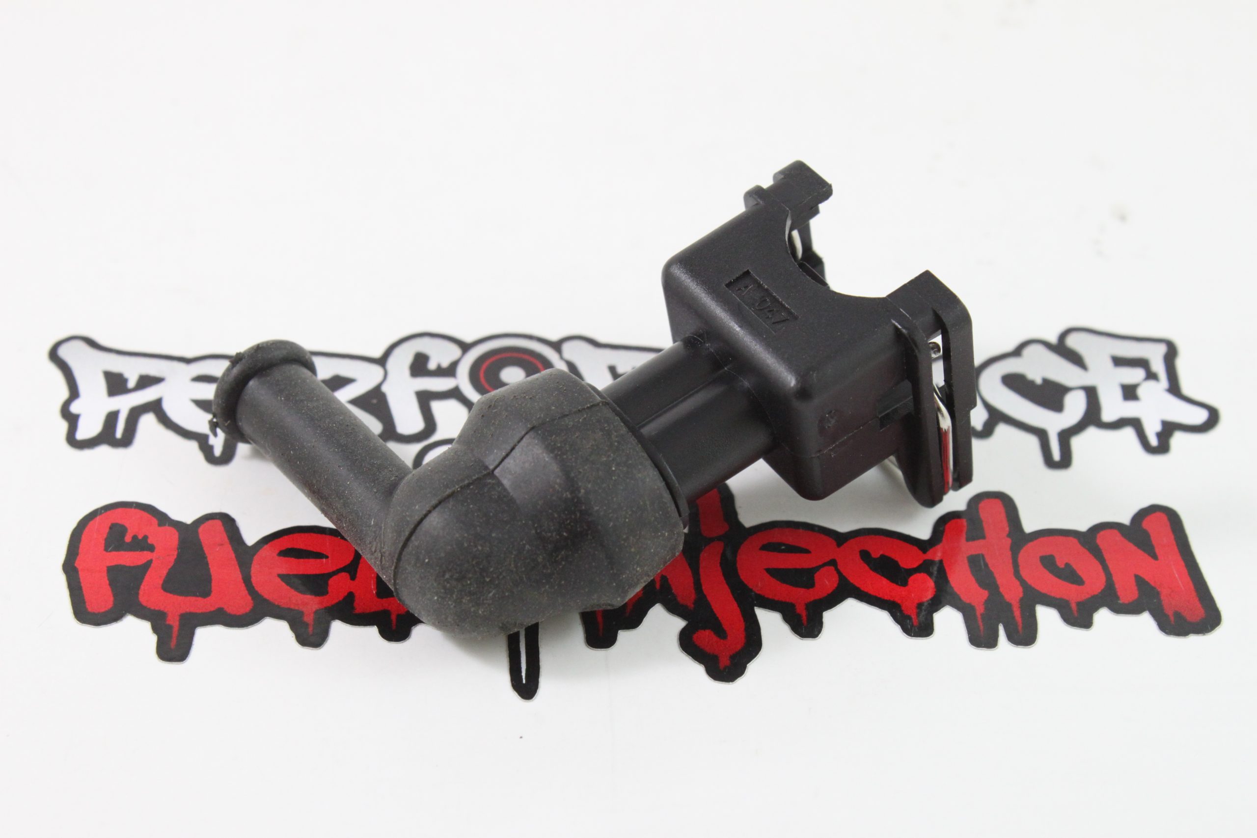 EV1 / Jetronic Fuel Injector Connector with 90* silicone boot - Pins & seals style - Image 5