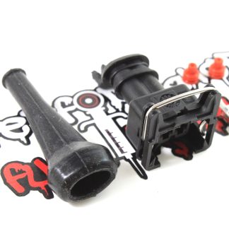 EV1 /  Jetronic Fuel Injector Connector with silicone boot - Pins & seals style